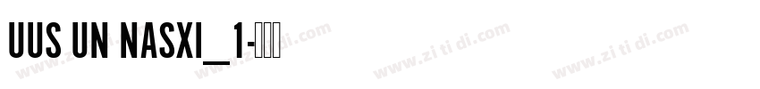 UUS UN NASXI_1字体转换